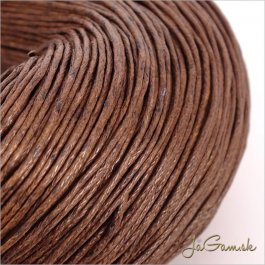 Voskovaná šnúrka 1mm, hnedá - 66m (1402)